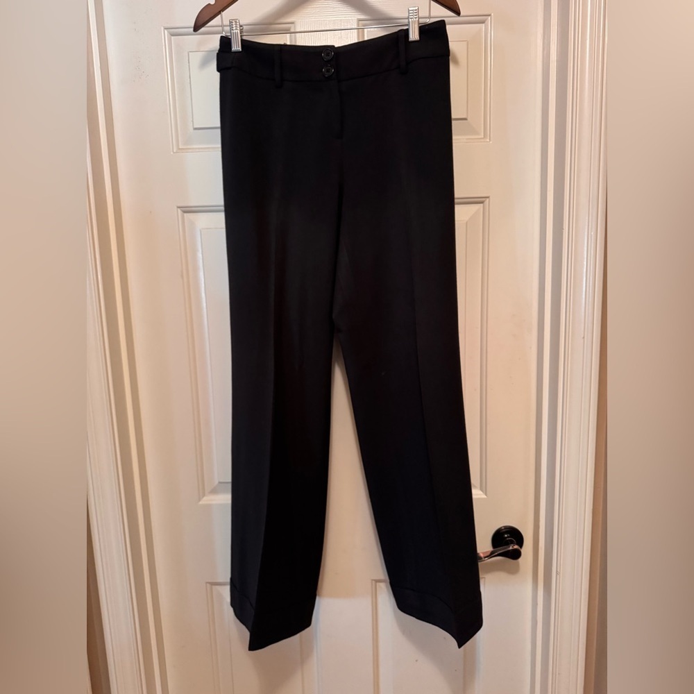 Ann Taylor Loft Women’s Black Cuffed Dress Pants size 6